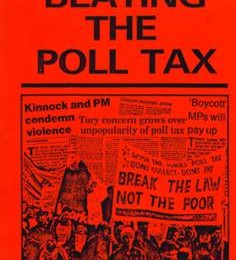 Beating the Poll Tax pamphlet front cover