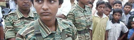 Child soldiers recruited by the LTTE
