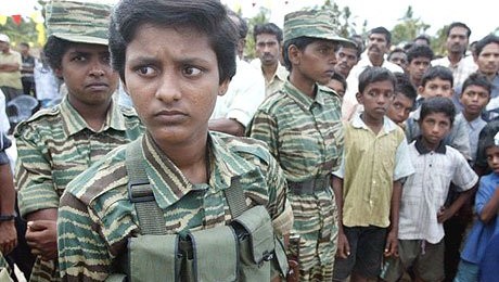 Child soldiers recruited by the LTTE