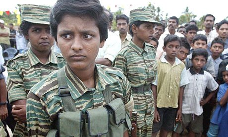 Child soldiers recruited by the LTTE