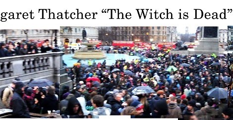 Trafalgar Square London - Thatcher Death Party - 13/4/2013