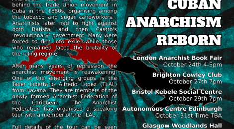 Cuban Anarchism Reborn - Speaking Tour