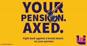 UCU pension axed poster 2018