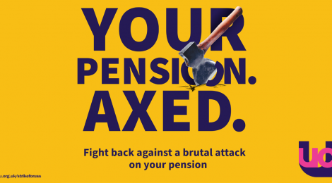 UCU pension axed poster 2018