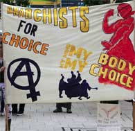 Anarchists for Choice banner