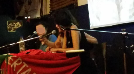 FLA Argentina anarchist federation public meeting at Metelkova on 24 July 2019 Ljubljana Slovenia during IFA Congress