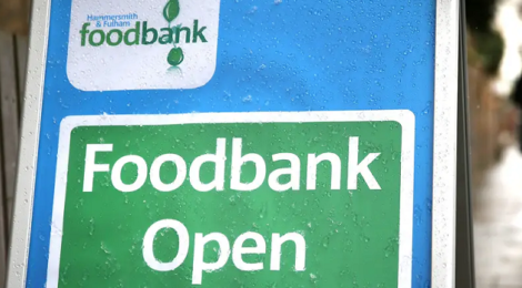 PIcture of a foodbank sign