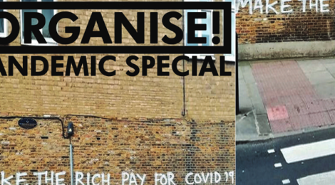 Cover of Organise Magazine Pandemic Special issue Spring 2020 Cropped