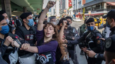 DAF Anarchists on May Day2021 demonstrations in Turkey